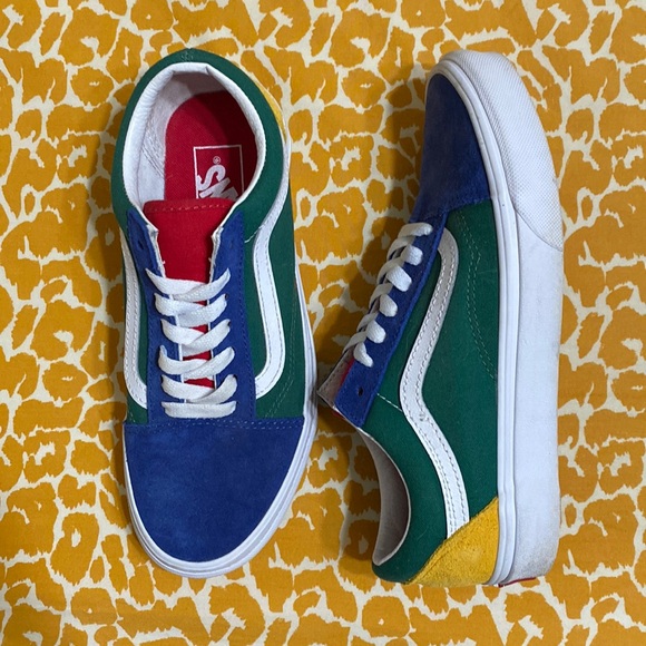 Vans Shoes - Vans (red/blue/green/yellow) UNISEX Men size 5.5/ Women size 7